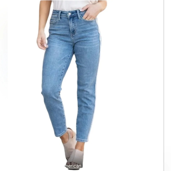 Judy Blue Jonesborough High Slim Fit Medium Wash Jeans High Rise Size 7 28 - Picture 3 of 13